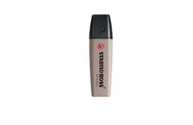 MARCA TEXTO STABILO NATURE COLORS CINZA 70/193 CHANFRADO TRAÇO 2 A 5MM CORES VIBRANTES