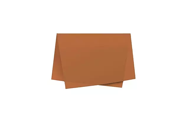 PAPEL DE SEDA MARROM 48X60 CM - FOLHA