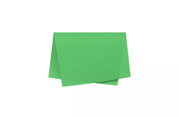 PAPEL DE SEDA VERDE BANDEIRA 48X60 CM - FOLHA