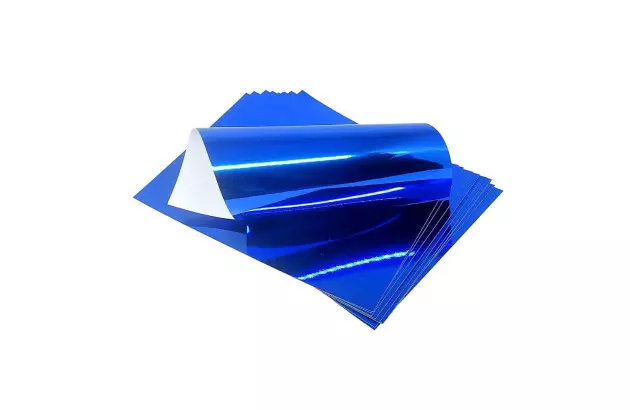 PAPEL CARTOLINA LAMINADO 48X60CM AZUL - FOLHA