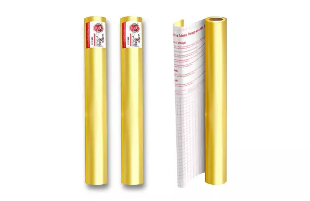 PLASTICO ADESIVO DOURADO ESPELHADO 45CM X 1M DAC - 1751DO