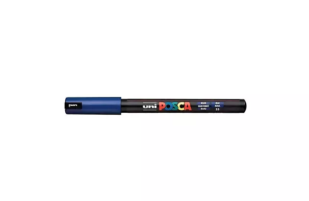 CANETA POSCA PC-1MR AZUL - PONTA EXTRAFINA 0,7MM | UNI-BALL