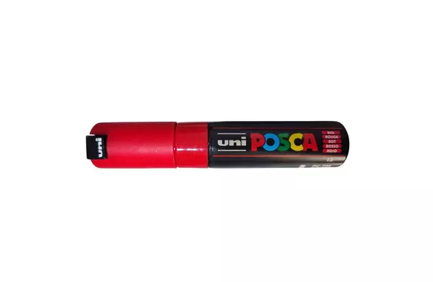 CANETA POSCA PC-7M 14.5 A 5.5 MM VERMELHO BULLET UNI-BALL