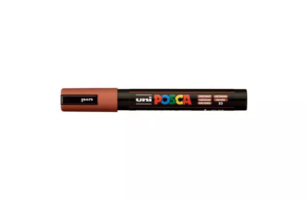 CANETA UNI POSCA PC-5M MEDIUM CASTANHO 5.8148
