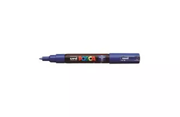 CANETA POSCA PC-1MR AZUL - PONTA EXTRAFINA 0,7MM | UNI-BALL