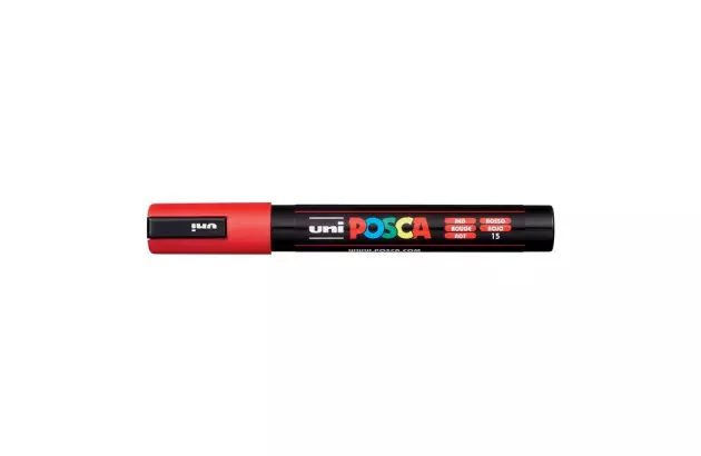 CANETA UNI POSCA PC-5M MEDIUM VERMELHA