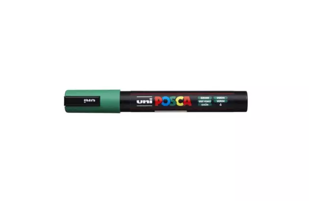 CANETA POSCA PC-5M 1.8 A 2.5 MM VERDE BULLET UNI-BALL