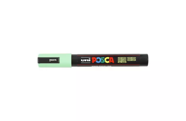 CANETA POSCA PC-5MR 1.8-2.5MM VERDE CLARO UNI-BALL