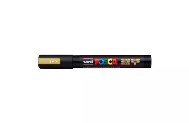 CANETA POSCA PC-5MR 1.8-2.5MM OURO UNI-BALL