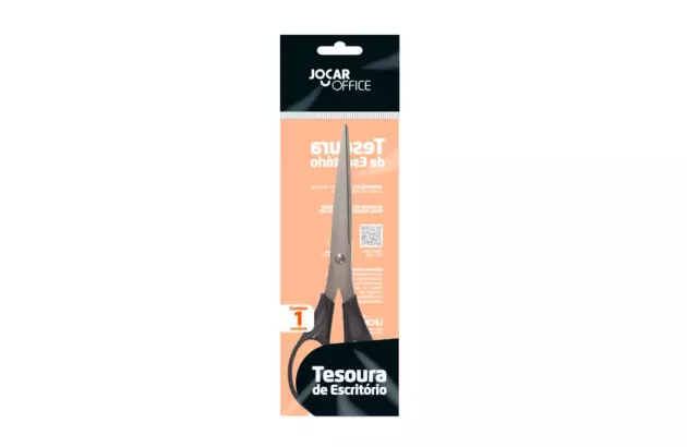TESOURA DE ESCRITORIO INOX 19,5CM CORTE 7,6CM | JOCAR 91013