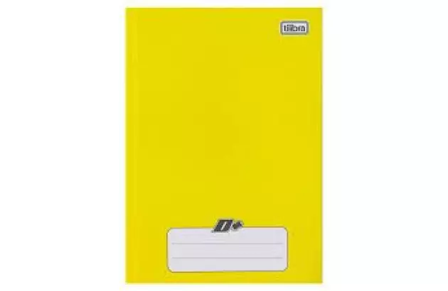 CADERNO 1/4 CAPA DURA COSTURADO 48F AMARELO 140X200MM - UNIDADE | TILIBRA