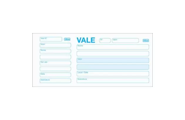BLOCO VALE COM CANHOTO 100 FOLHAS 160X70MM | TILIBRA