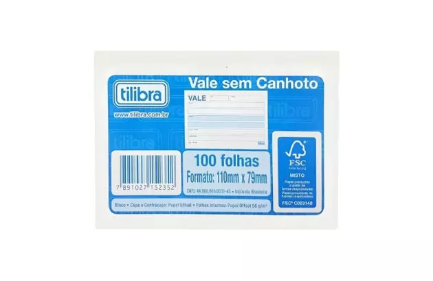 BLOCO TALÃO DE PEDIDO 1/9 GRANDE 75 FOLHAS 199X294MM | TILIBRA