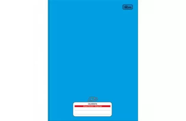 CADERNO DE CALIGRAFIA CAPA DURA COSTURADO 96 FOLHAS D+ AZUL 200X275MM - UNIDADE | TILIBRA