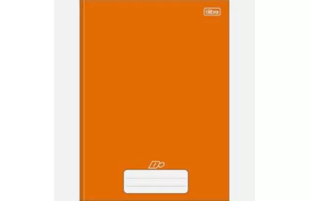 CADERNO CAPA DURA COSTURADO UNIVERSITÁRIO 96F LARANJA D+ 200X275MM - UNIDADE | TILIBRA