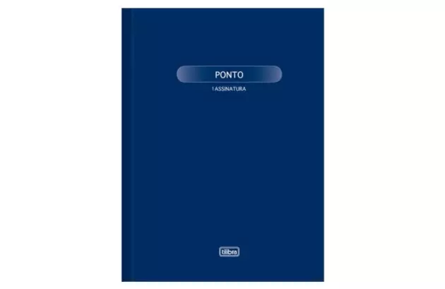 LIVRO DE PONTO 1 ASSINATURA GRANDE 100 FOLHAS 56G/M²- CAPA DURA | TILIBRA