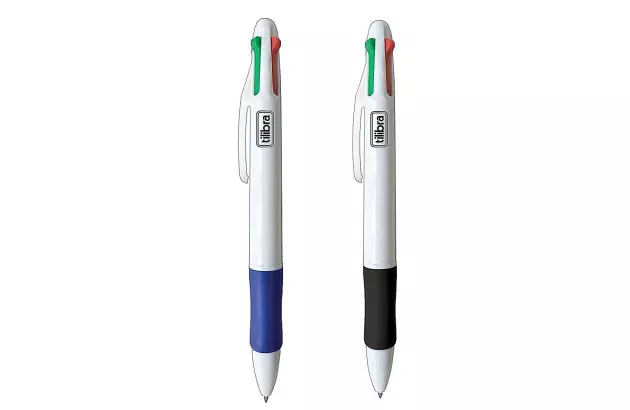 CANETA 4 CORES ESFEROGRÁFICA 0.7MM RC4 CORES - TINTA AZUL, PRETA, VERMELHA E VERDE | TILIBRA - UND