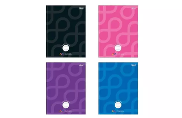 CADERNO UNIVERSITÁRIO CAPA DURA PAUTA AMPLIADA 80 FOLHAS 200X275 NEURO TILIBRA