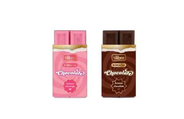 BORRACHA ESCOLAR CHOCOLATE SORTIDA - UNIDADE | TILIBRA