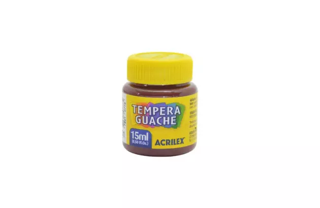 TINTA GUACHE 15ML MARROM 531 ACRILEX - UNIDADE