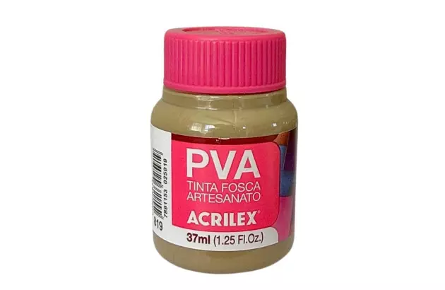 TINTA PVA FOSCA PARA ARTESANATO 37ML CONCRETO 819 - UNIDADE | ACRILEX 3240