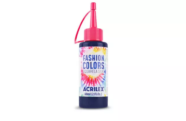 TINTA TECIDO AQUARELA SILK 60ML FASHION COLORS AZUL MARINHO 544 ACRILEX 4560