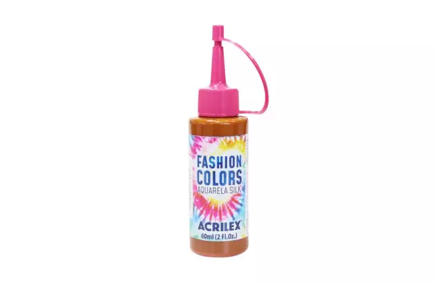 TINTA TECIDO AQUARELA SILK 60ML FASHION COLORS SIENA 539 ACRILEX 4560