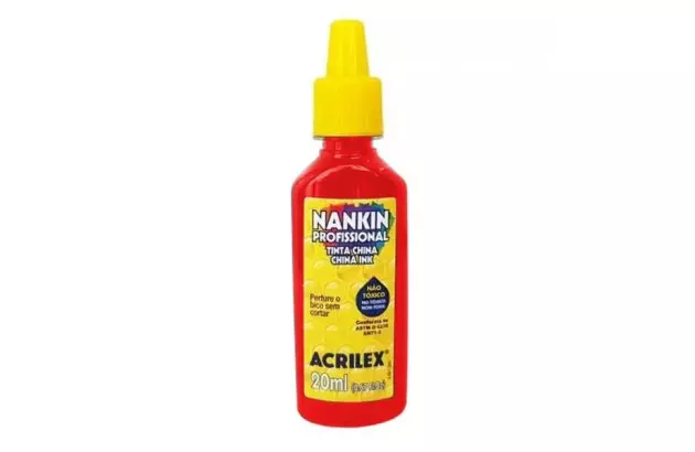 TINTA NANKIN VERMELHO FOGO 507 20ML 5120 ACRILEX
