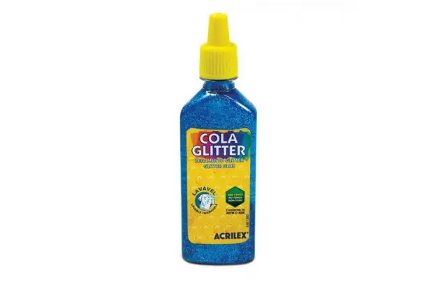 COLA ACRICOR RELEVO GLITTER 20G AZUL 204 | ACRILEX 3020