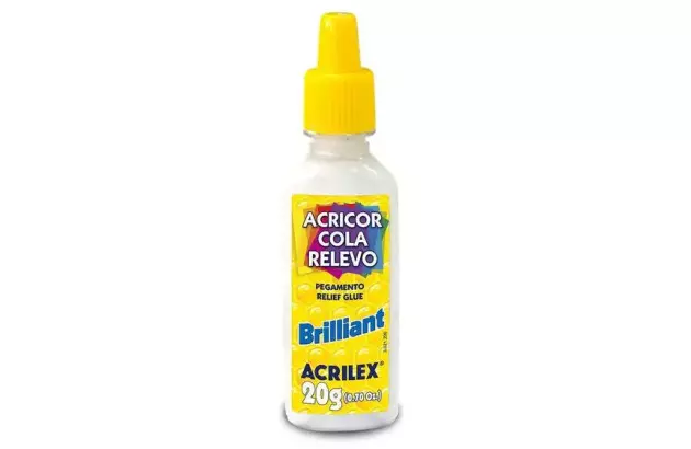 COLA ACRICOR RELEVO BRILLIANT 20G BRANCO 519 | ACRILEX 3120