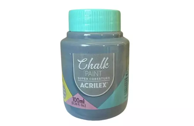 TINTA CHALK PAINT ARTESANATO 100ML TEMPESTADE 877 – UNIDADE | ACRILEX 5610