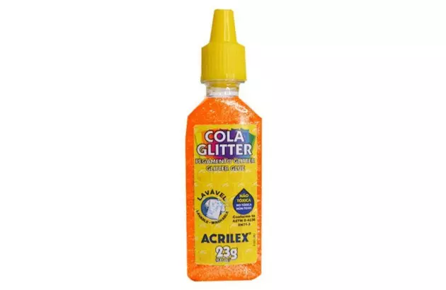 COLA GLITTER LARANJA 23G 105 2900 ACRILEX
