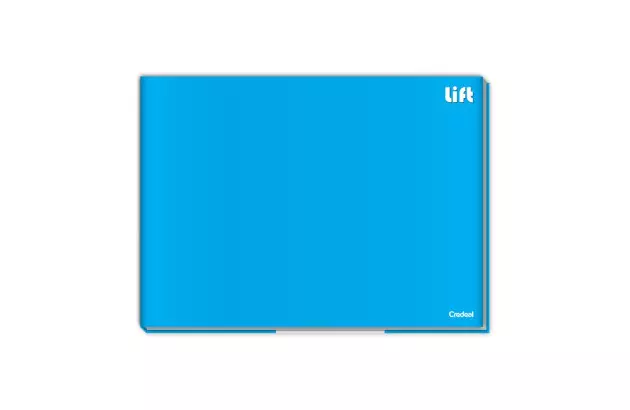 CADERNO DE DESENHO CAPA DURA BROCHURA LIFT AZUL CREDEAL
