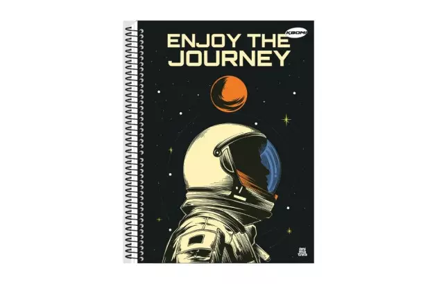 CADERNO CAPA DURA 12 MATERIAS 240 FOLHAS KBOM MASCULINO ANIMATIVA