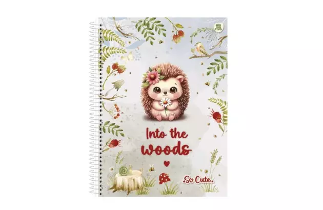 CADERNO CAPA DURA 15 MATERIAS 240 FOLHAS SO CUTE ANIMATIVA