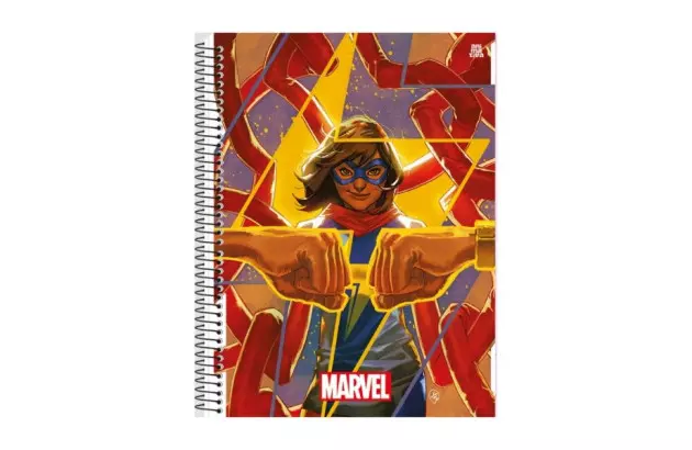 CADERNO CAPA DURA 1 MATERIAS 80 FOLHAS MARVEL ANIMATIVA