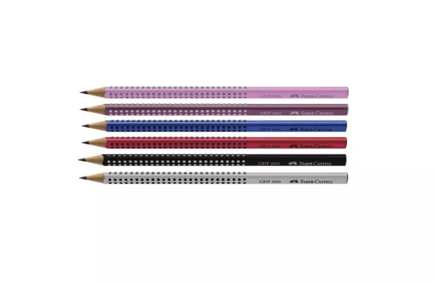 LAPIS PRETO ECOLAPIS GRAFITE GRIP 2001 CORES VARIADAS FABER CASTELL