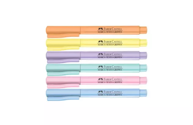 MARCA TEXTO GRIFPEN AZUL PASTEL FABER CASTELL