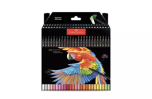 LAPIS DE COR 100 CORES SUPERSOFT 210700 FABER CASTELL