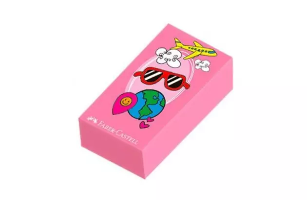 BORRACHA GLIMMER VIAGEM ROSA FABER CASTELL