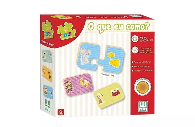 BRINQUEDO EDUCATIVO COLECAO BE A BA O QUE EU COMO + 3 ANOS | NIG BRINQUEDOS