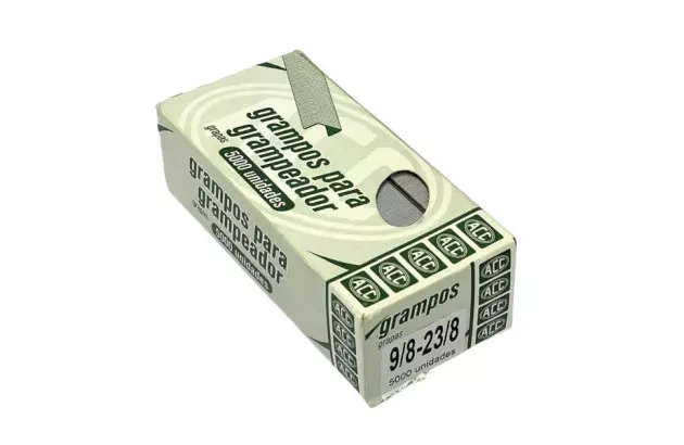 GRAMPOS PARA GRAMPEADOR 23/8 - 9/8 GALVANIZADOS COM 5000 UNIDADES | ACC