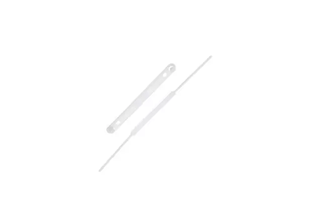 GRAMPO TRILHO PLÁSTICO BRANCO HASTE 50MM COM 10 JOGOS | ACC