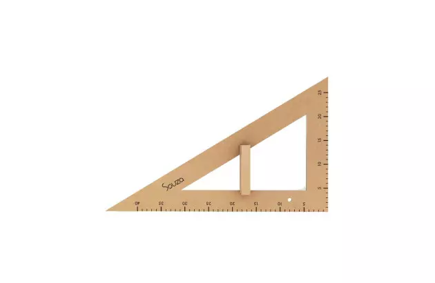 ESQUADRO DE MADEIRA MDF 60° 2936 SOUZA
