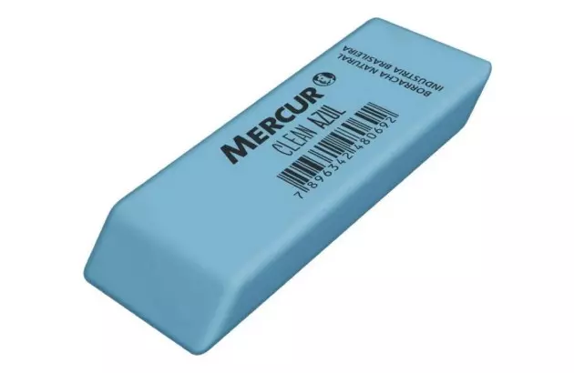 BORRACHA ESCOLAR CLEAN AZUL MERCUR
