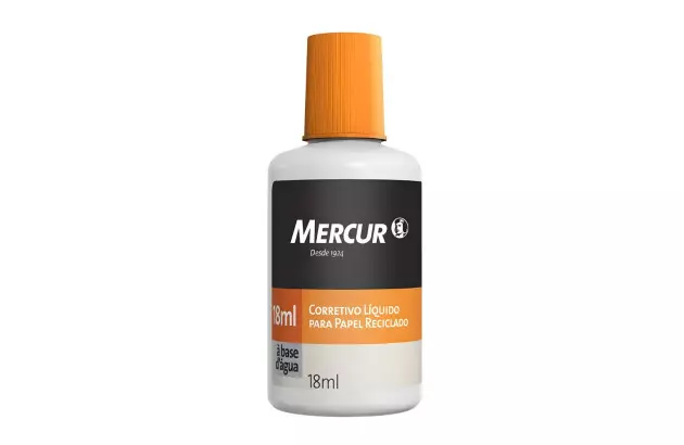 CORRETIVO LÍQUIDO 18ML PAPEL RECICLADO MERCUR