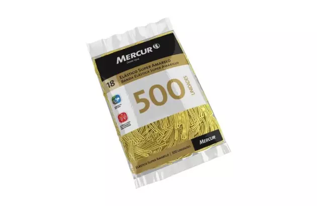 ELASTICO SUPER AMARELO 18 PCT/ 500 MERCUR