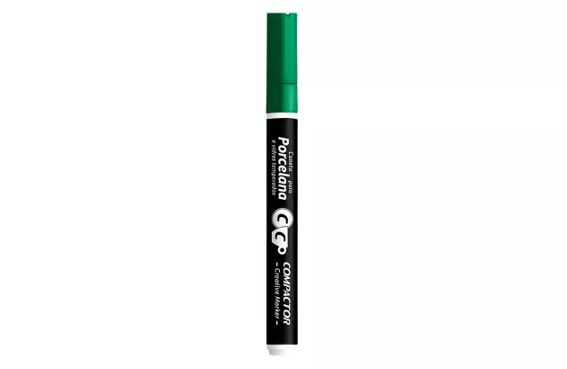 CANETA PARA PORCELANA CREATIVE MARKER VERDE COMPACTOR