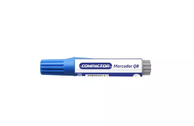 MARCADOR PARA QUADRO BRANCO RECARREGAVEL AZUL TRACO 2-4MM COMPACTOR