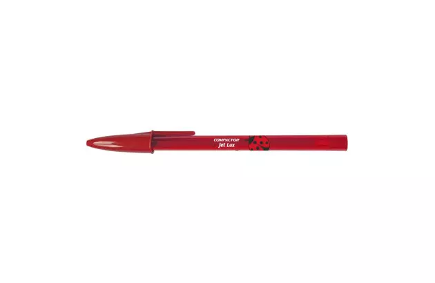 CANETA ESFEROGRAFICA JET LUX 1.0 COMPACTOR VERMELHA